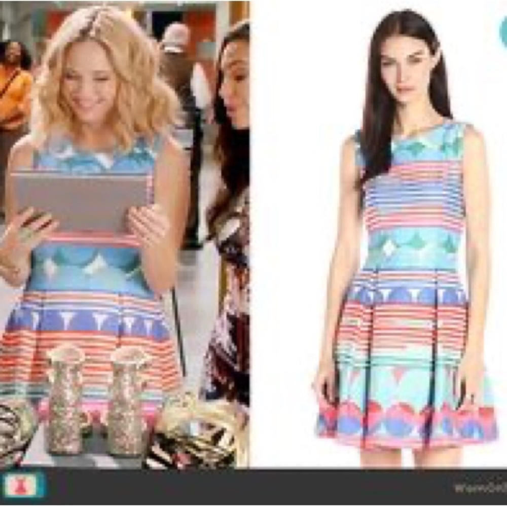 Size 6 cotton fully lined dress colourful and unique